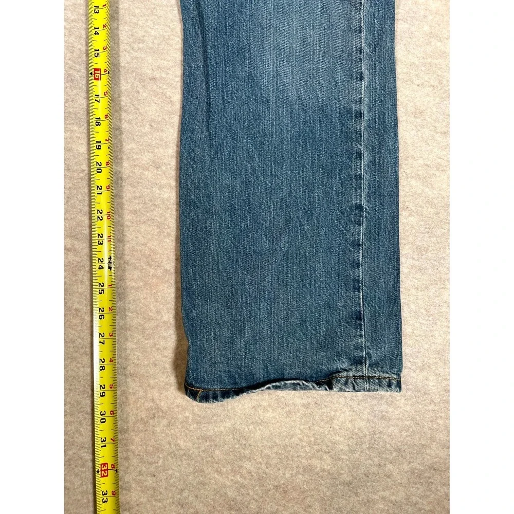 Levis 501 Original Fit Jeans Mens 40x30 Blue Denim Cotton High Rise Straight Leg